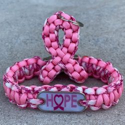 Breast Cancer Awareness Bracelet and Keychain